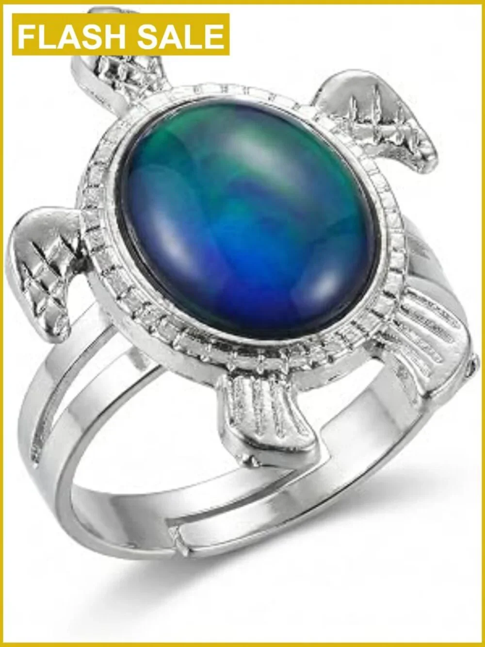 Color Changing Mood Ring Open Charm Adjustable Fit Fashion Ring